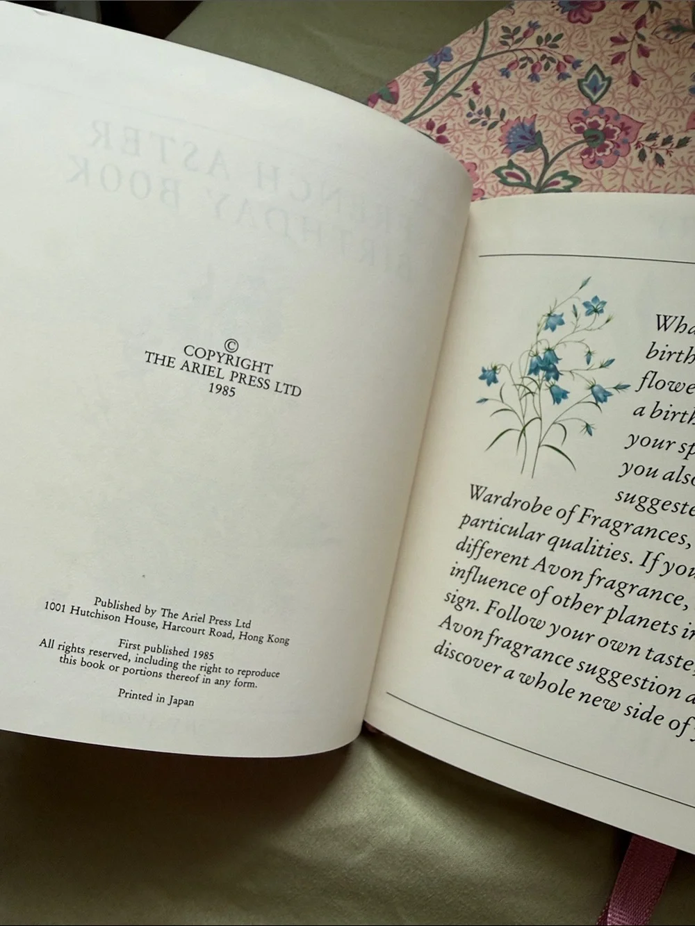 Vintage Floral Hardcover planner & stationary Set in Pink & Lavender